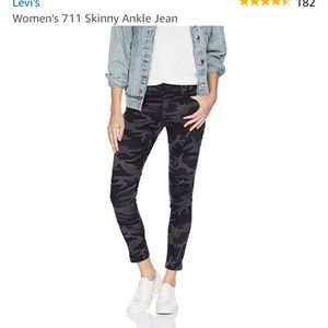 Levi Black Camo Pants